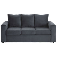 Sofa Kenia 3c Felpa Negro en felpa