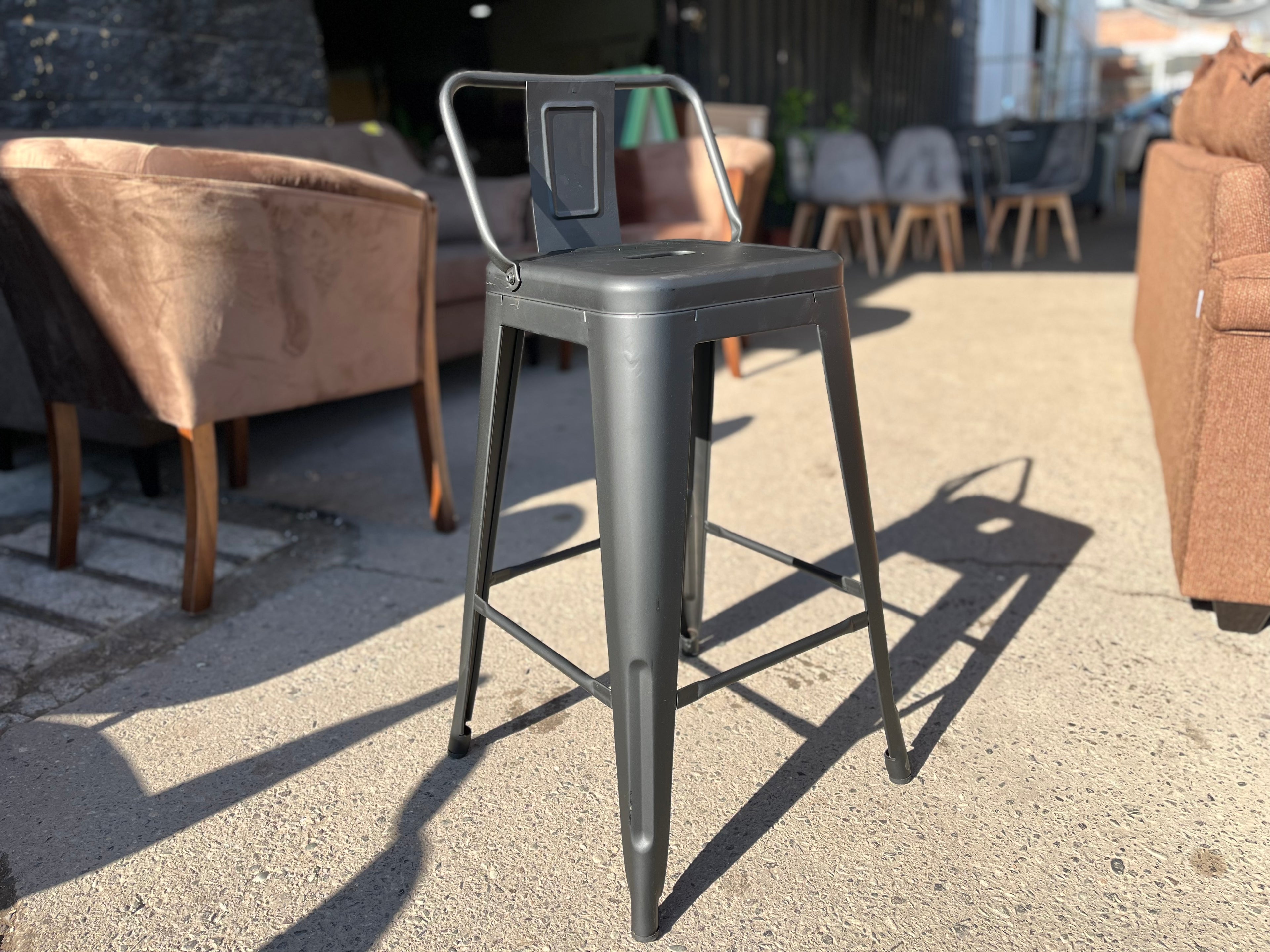 Silla tolix negra 77 cm