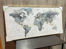 Cargar imagen en el visor de la galería, Cuadro Mapa mundial grande
