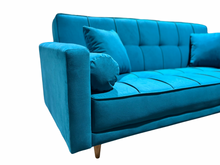 Cargar imagen en el visor de la galería, Sofa cama celeste  decoclass
