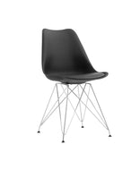 Silla Tulip iron negra