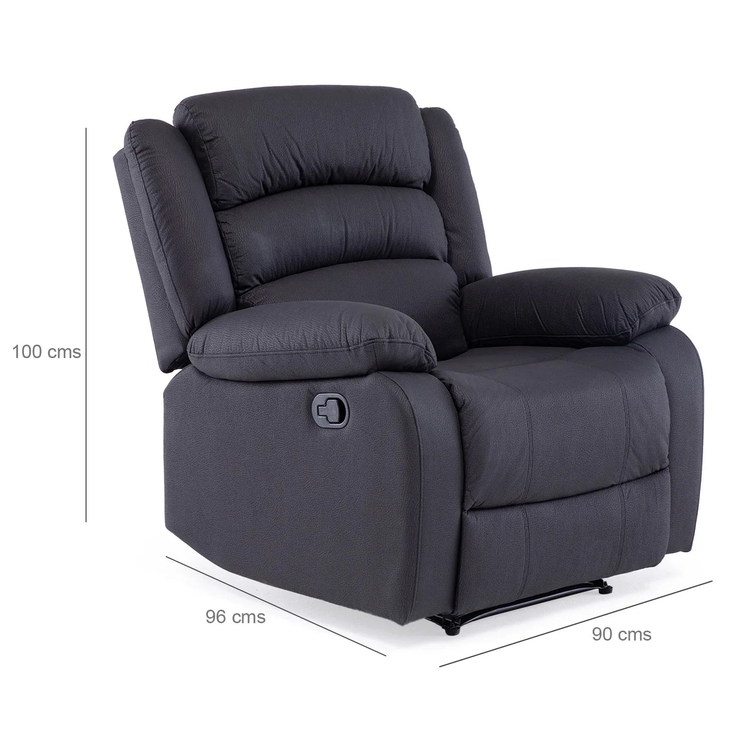 BERGER NEW PRAGA NEGRO 1C RECLINABLE